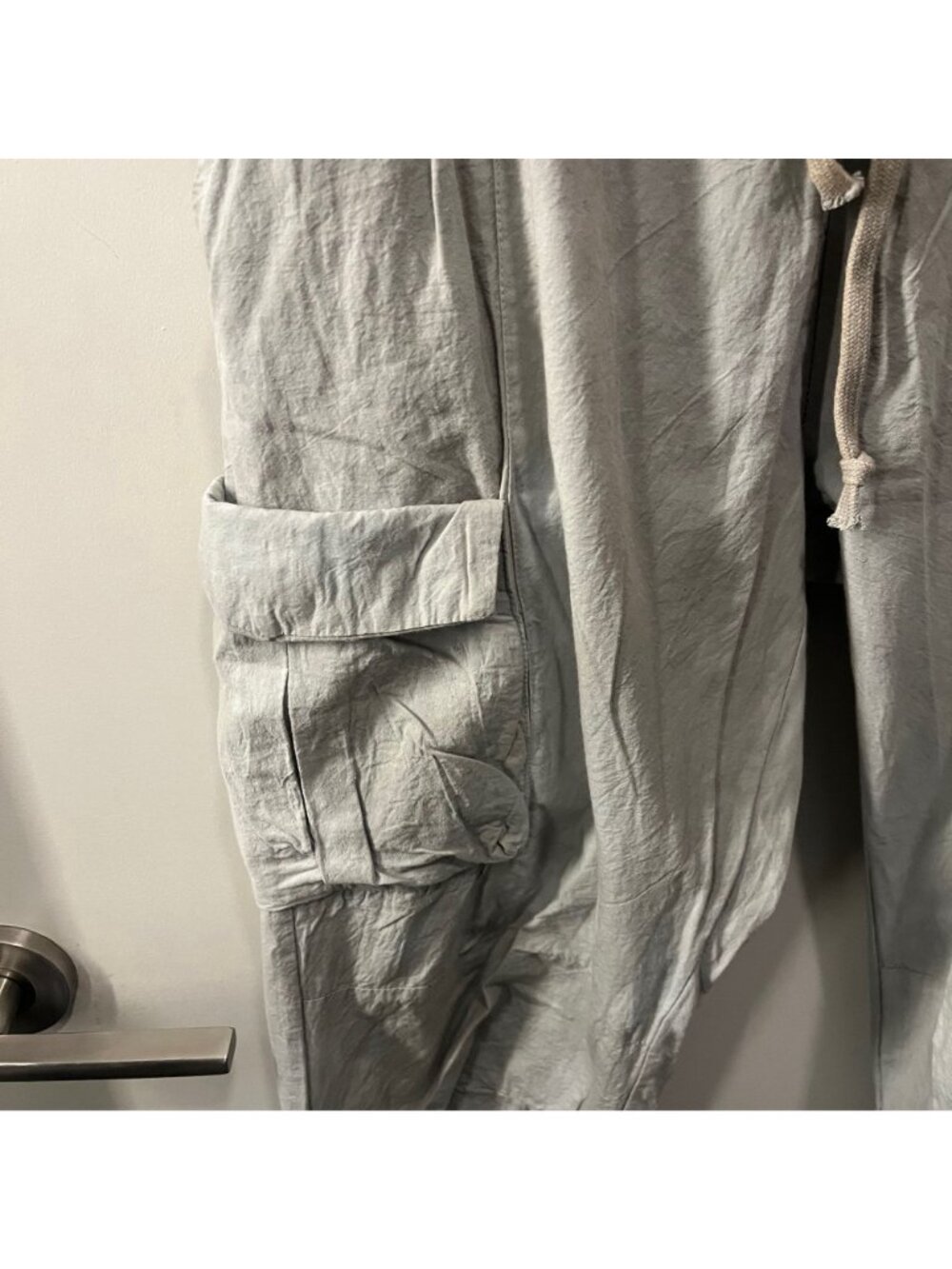 NWT‎ MNML Men's Grey/White Washed Camouflage Cargo Pants Size Medium - Picture 5 of 10